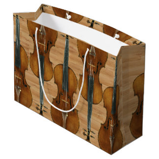 Grand Sac Cadeau Quintette de violon de Stradivari sur l'effet en