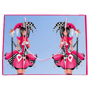 Grand Sac Cadeau Quirky Jester et marionnettes king