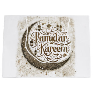 Grand Sac Cadeau Ramadan Moubarak fête les lanternes traditionnelle