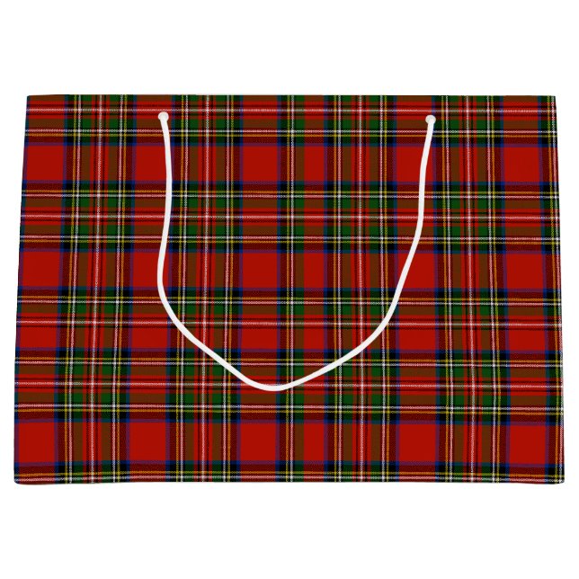 Grand Sac Cadeau Red Stewart Plaid (Devant)