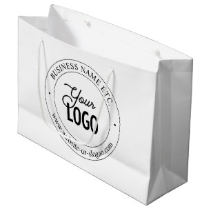 Grand Sac Cadeau Remplacement et personnalisation faciles du logo