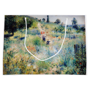 Grand Sac Cadeau Renoir - Chemin menant à travers l'herbe haute
