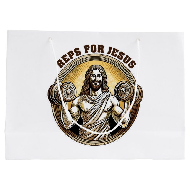 Grand Sac Cadeau Reps pour Jésus (Dos)