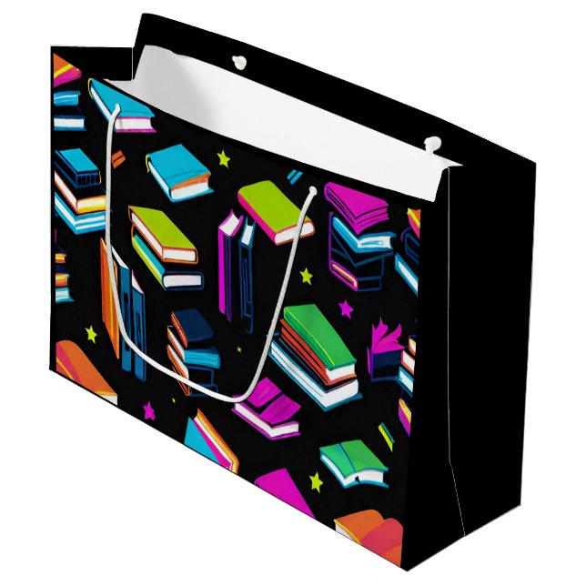 Grand Sac Cadeau Réservation Coloré Gable (Devant Angle)