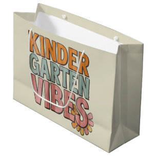 Grand Sac Cadeau Retour à l'école maternelle pré K première année