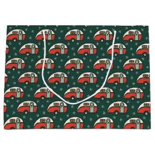 Grand Sac Cadeau Retro Camper Van Christmas