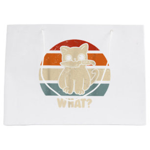 Grand Sac Cadeau Rétro Ce Chat Couteau Meow Kitty Funny Chats Maman
