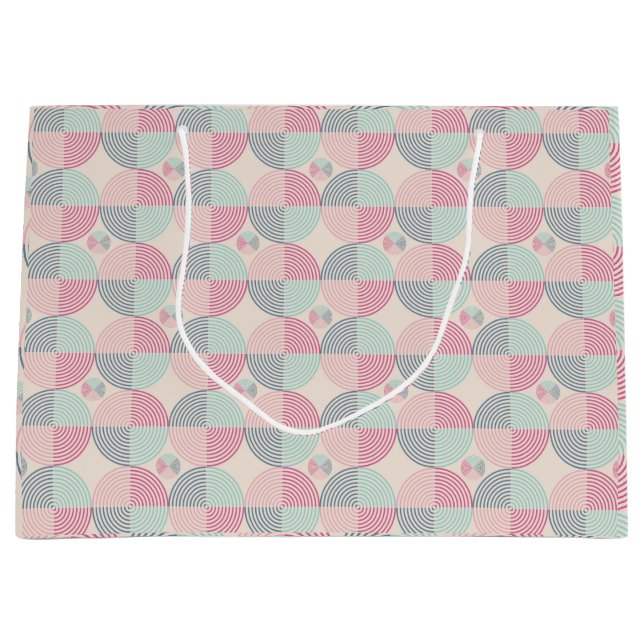 Grand Sac Cadeau Rétro spiral vibes (Devant)