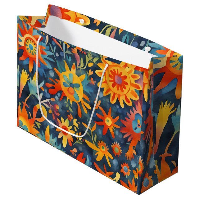 Grand Sac Cadeau Rêve de soleil  (Devant Angle)