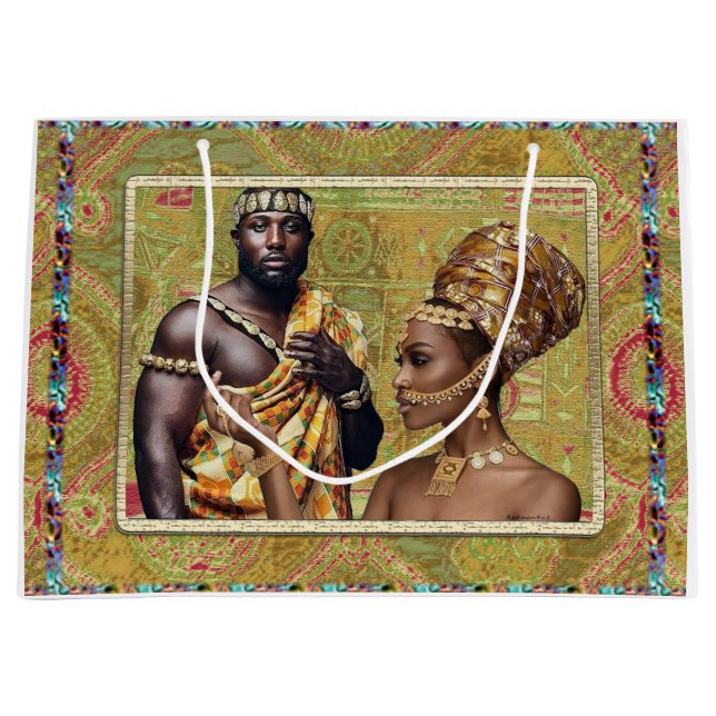 Grand Sac Cadeau "Roi et Reine" (Devant)