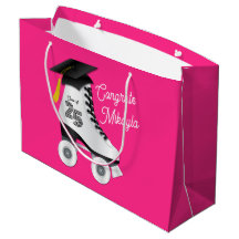 Roller Skate Graduation Party patinoire rose