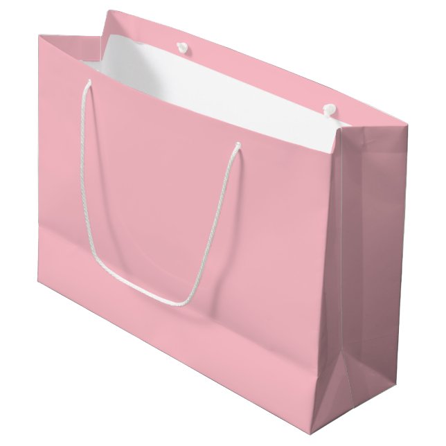 Grand sac cadeau rose (Devant Angle)