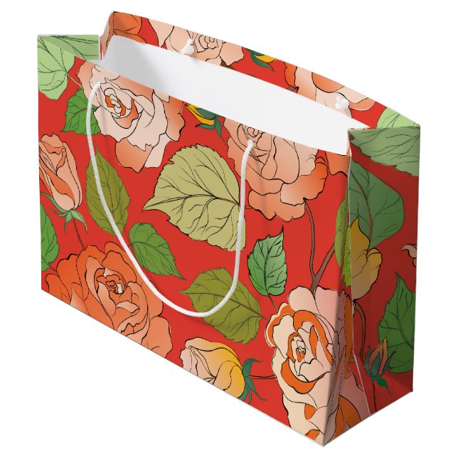 Grand Sac Cadeau Rose 26 (Dos Angle)