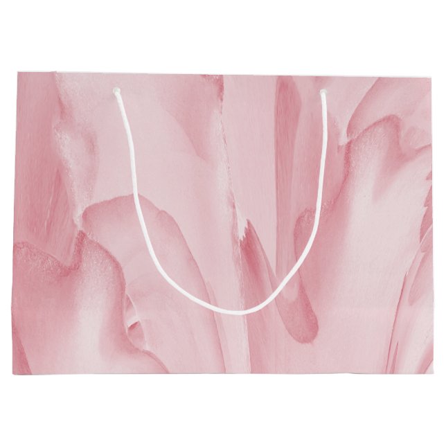 Grand Sac Cadeau Rose précieux (Dos)