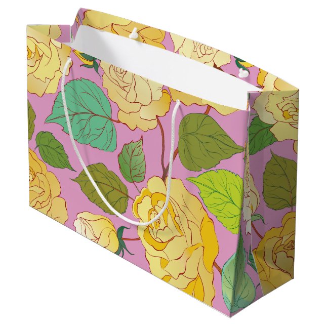 Grand Sac Cadeau Roses 6 (Dos Angle)