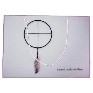 Grand Sac Cadeau Roue de médecine sacrée
