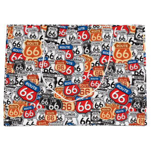 Grand Sac Cadeau Route 66 Signes routiers