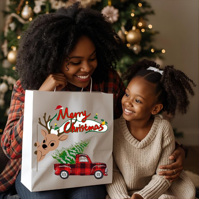 Grand Sac Cadeau Rudolph Merry Christmas - Gift Bag (Créateur téléchargé)