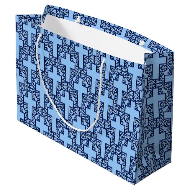 Grand Sac Cadeau Sac-18-Bleu-À-18-L (Dos Angle)