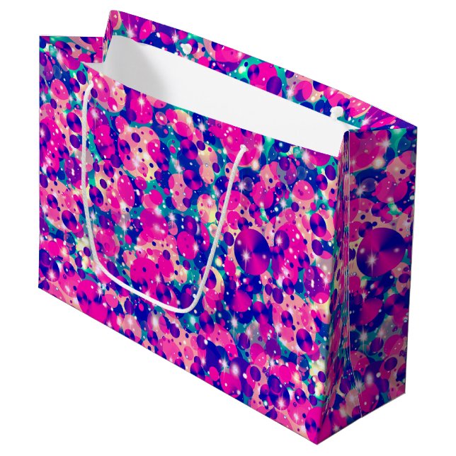 Grand Sac Cadeau Sac-4-GIFT Points de fête L (Devant Angle)