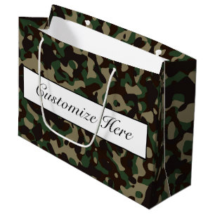 Grand Sac Cadeau Sac-cadeau camouflé