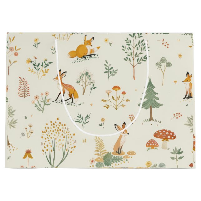 Grand Sac Cadeau "Sac cadeau Foxy" (Devant)