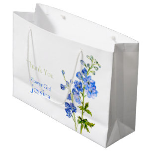 Grand Sac Cadeau Sac-cadeau pour demoiselle d'honneur avec fleurs d