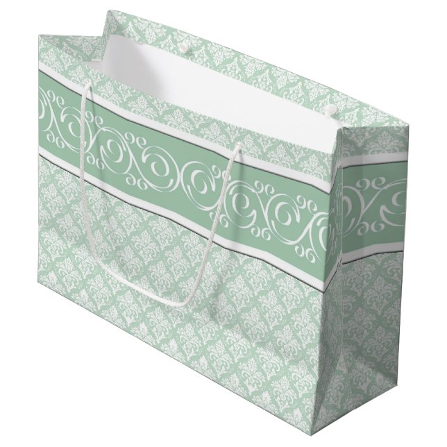 Grand Sac Cadeau Sac-cadeau - Sac-cadeau en Jade souple (Devant Angle)