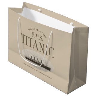 Grand Sac Cadeau Sac-cadeau Sepia, navire fantôme Titanic RMS Grand