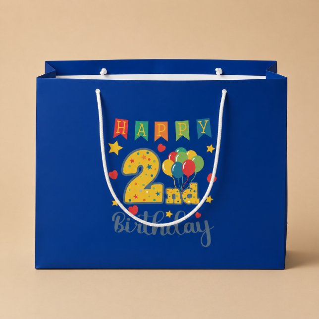 Grand Sac Cadeau Sachet cadeau géant pour 2e anniversaire (Créateur téléchargé)