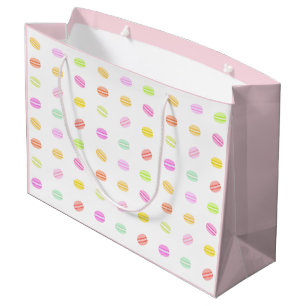 Grand Sac Cadeau Sacoche cadeau Macaron rose