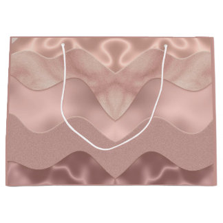 Grand Sac Cadeau Sacoche cadeau motif rose