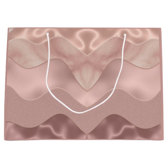 Grand Sac Cadeau Sacoche cadeau motif rose (Devant)