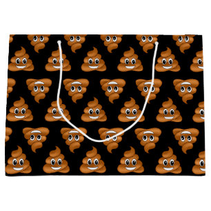 Grand Sac Cadeau Sacoche-cadeau Sourire Poop Emoji