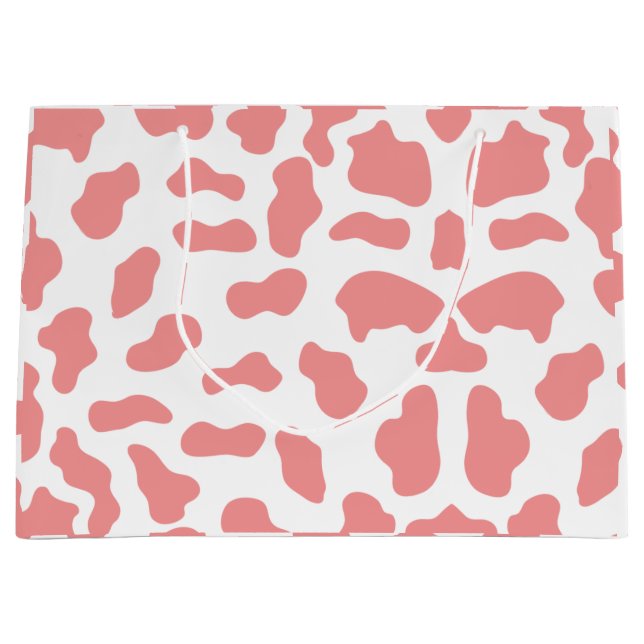 Grand Sac Cadeau Sacs-cadeaux à imprimer à la vache (Devant)