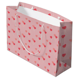 Grand Sac Cadeau Sacs-cadeaux Coeur Lollipop Love