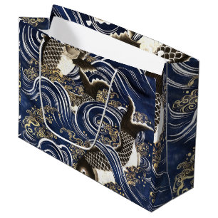 Grand Sac Cadeau Sacs-cadeaux en carpes japonaises