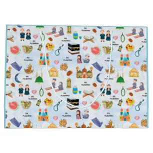 Grand Sac Cadeau Sacs-cadeaux islamiques   Eid Mubarak Cadeau pour 