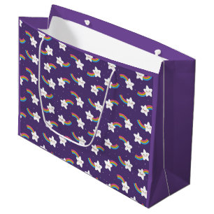 Grand Sac Cadeau Sacs-cadeaux Rainbow Stars
