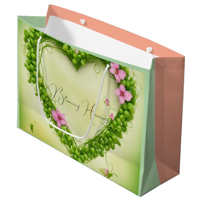 Grand Sac Cadeau #SacsCadeauxPourMariage (Devant Angle)