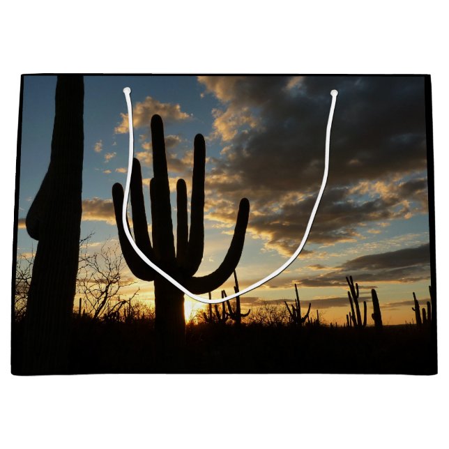 Grand Sac Cadeau Saguaro Sunset II Arizona (Devant)