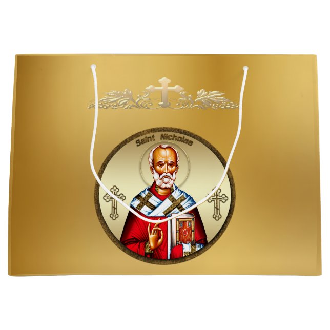 Grand Sac Cadeau Saint Nicolas (Devant)