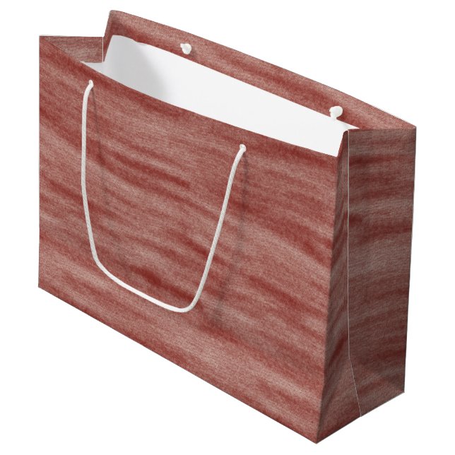 Grand Sac Cadeau Saint-Valentin rouge chic (Devant Angle)