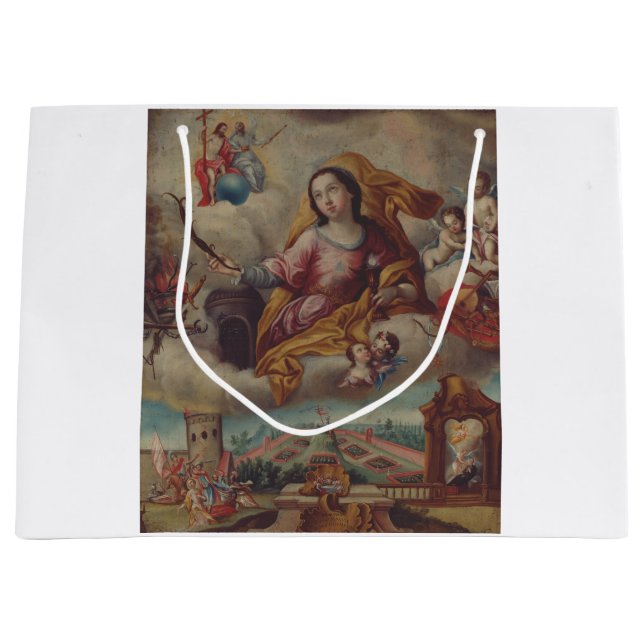 Grand Sac Cadeau Sainte Barbara Vierge et martyr (Devant)