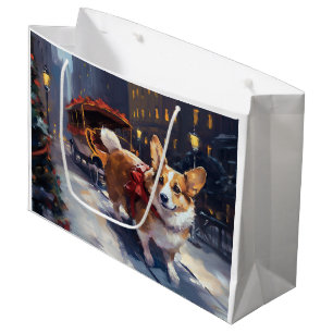 Grand Sac Cadeau Saison de Noël de Corgi