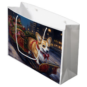 Grand Sac Cadeau Saison de Noël de Corgi