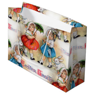 Grand Sac Cadeau Salutations de Pâques