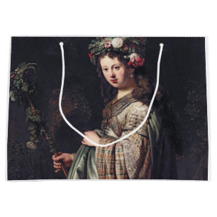 Grand Sac Cadeau Saskia van Uylenburgh, Flora, Rembrandt, 1634