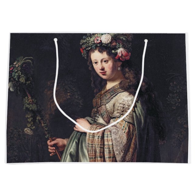 Grand Sac Cadeau Saskia van Uylenburgh, Flora, Rembrandt, 1634 (Devant)