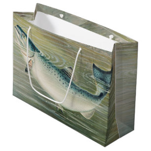 Grand Sac Cadeau Saumon de Californie par S.A. Kilbourne, Poisson V